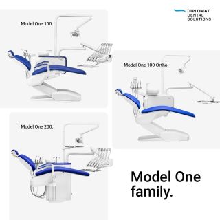 ℹ️ Pojďme si představit řadu ONE od #diplomatdental Model One 100 - Nesená souprava Model One 200 - Stacionární souprava...