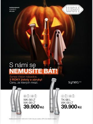 🎃 Halloweenská nabídka W&H Zjistěte více na našem e-shopu shopdent.cz
